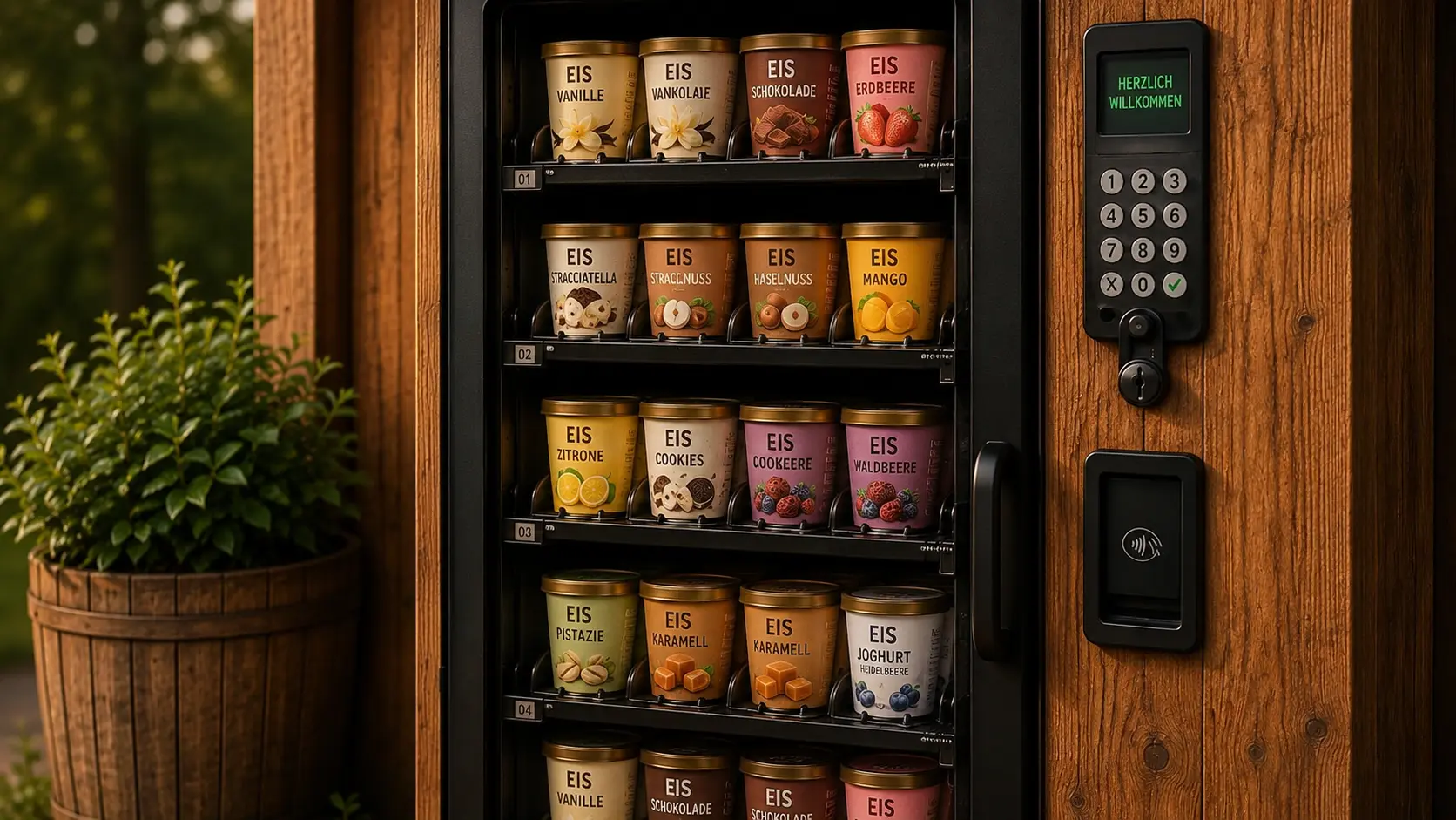 Eis in Biebesheim am Rhein – Eisautomat.de Rheinblick