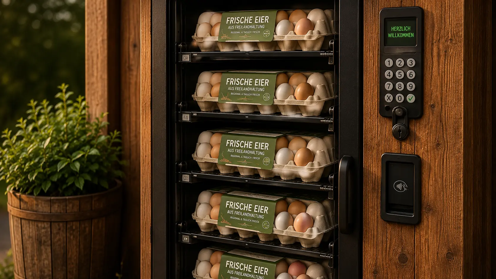 Eier in Porta Westfalica – Eierautomat